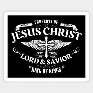 Property Of JESUS CHRIST, Lord & Savior, King Of Kings Sticker